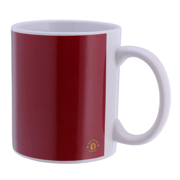 manchester united fc halftone ceramic mug