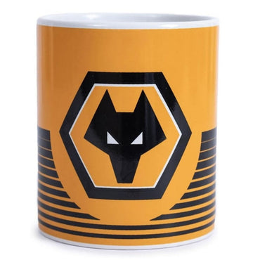 wolverhampton wanderers fc linear ceramic mug