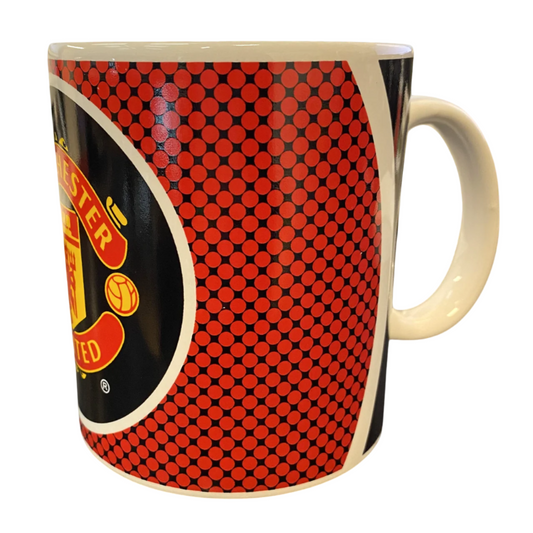 manchester united fc bullseye mug