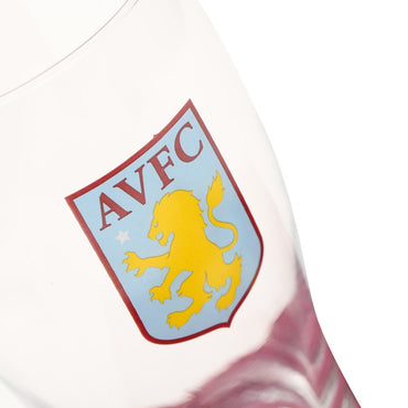 aston villa fc bar set (pint glass, coasters, bar towel)