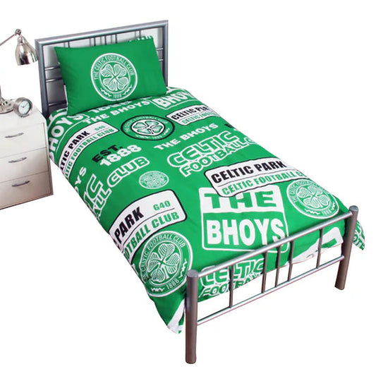 celtic fc patch single duvet cover set