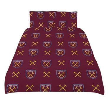 west ham united fc sky double duvet cover set