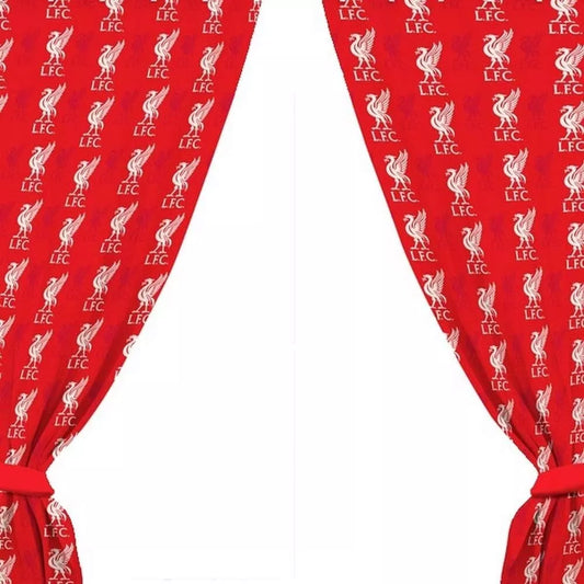 liverpool fc 54 inch bedroom curtains