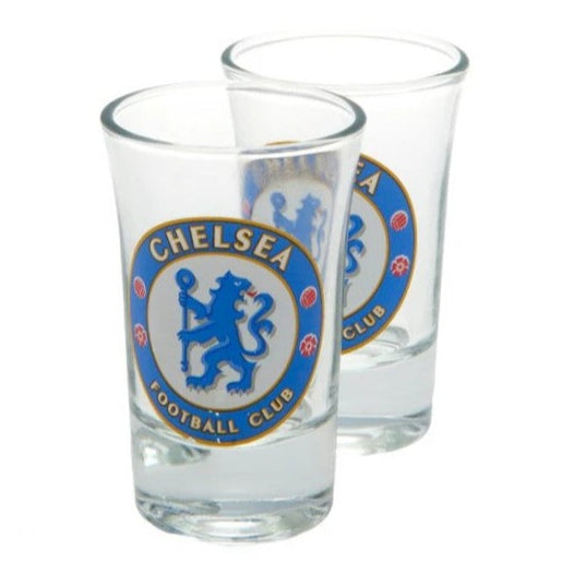 chelsea fc wordmark shot glasses (2-Pack)