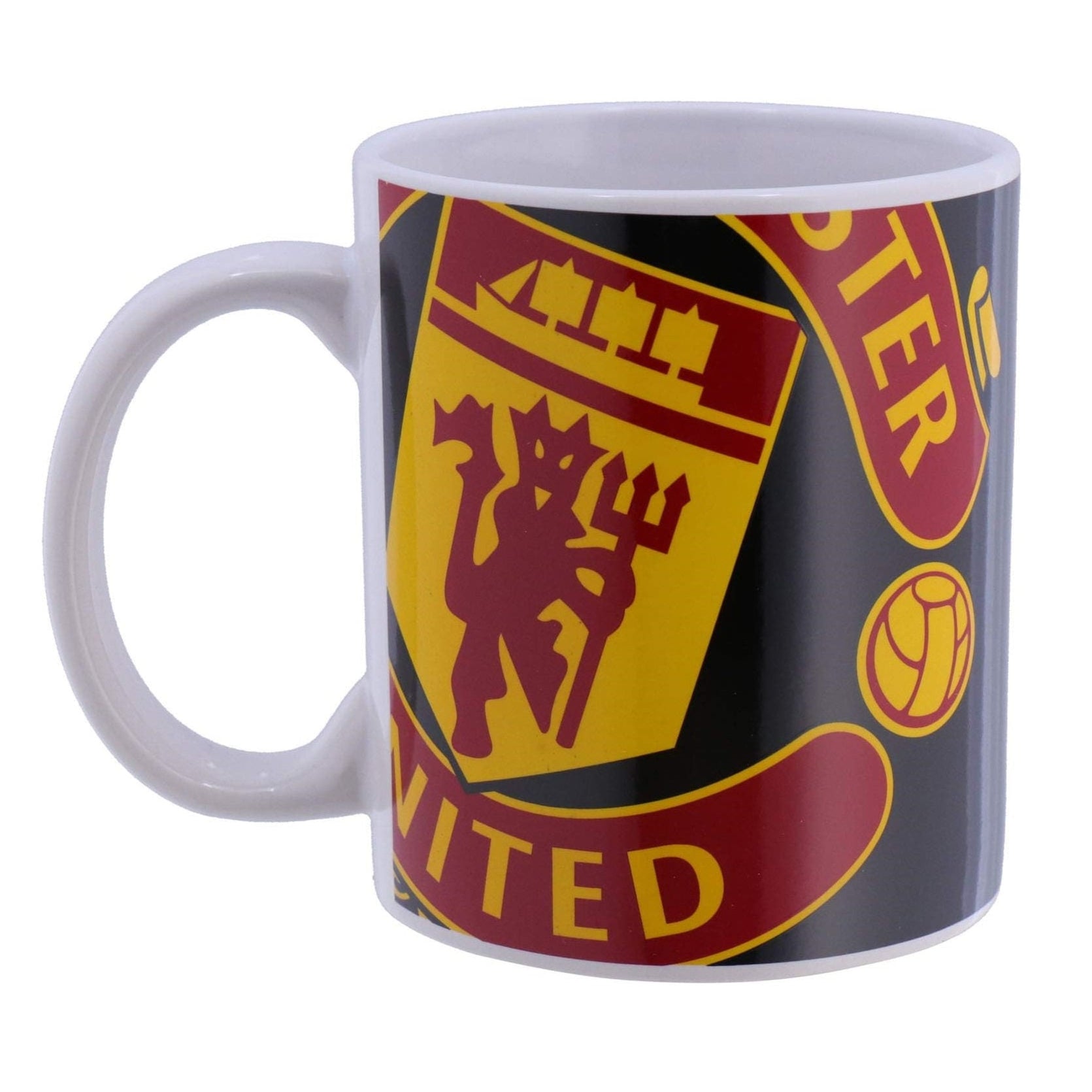 manchester united fc halftone ceramic mug