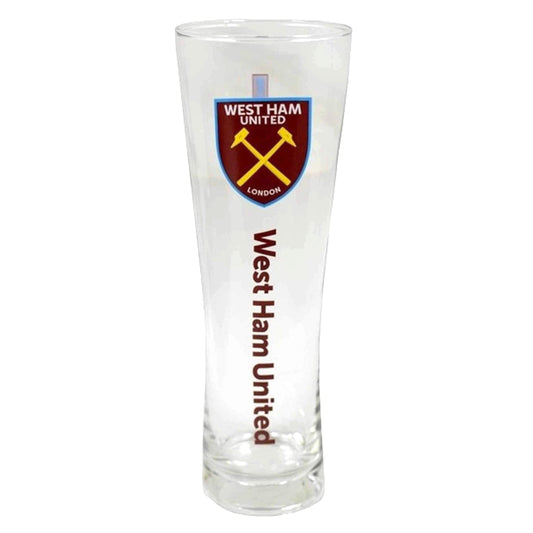 west ham united fc peroni tall pint glass