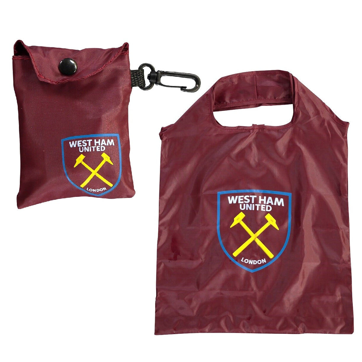 west ham united fc reusable bag in a bag