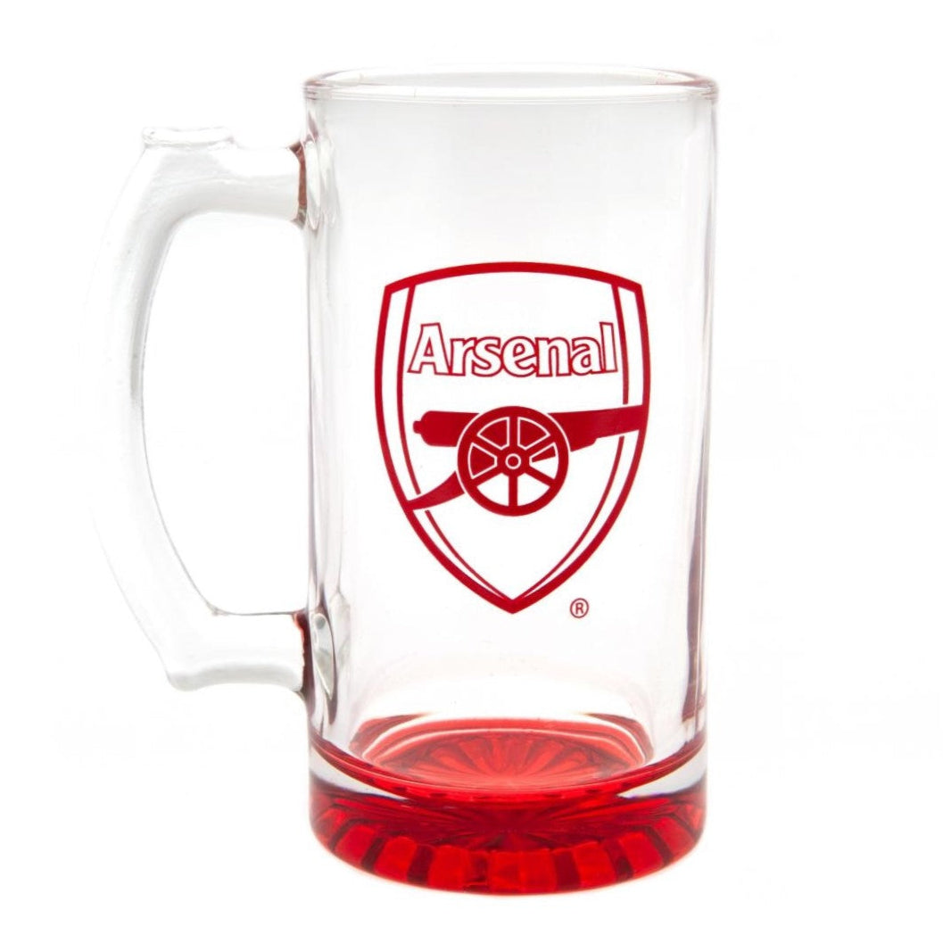arsenal fc stein pint glass