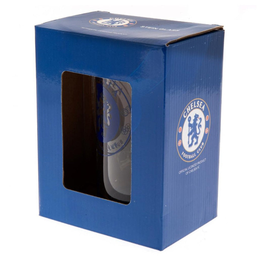 chelsea fc stein pint glass