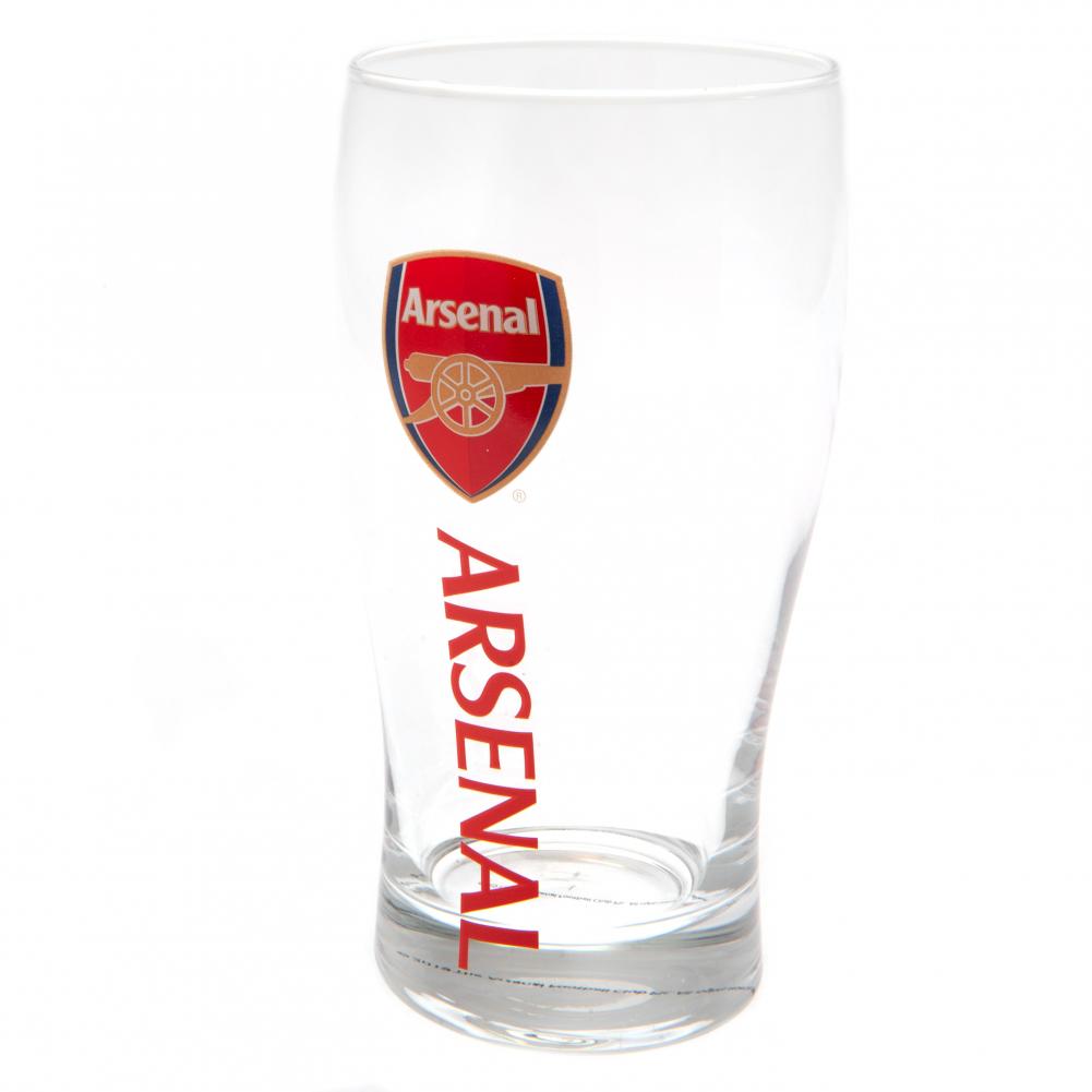 arsenal fc pint glass
