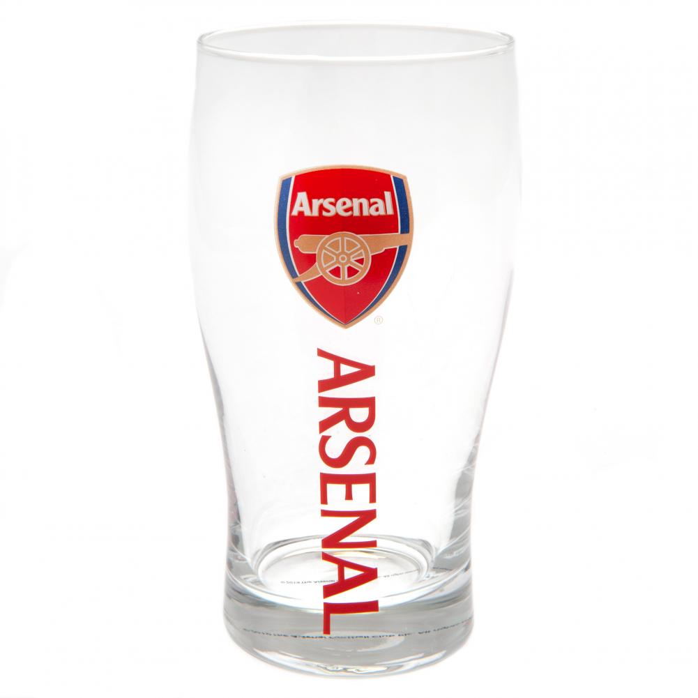 arsenal fc pint glass