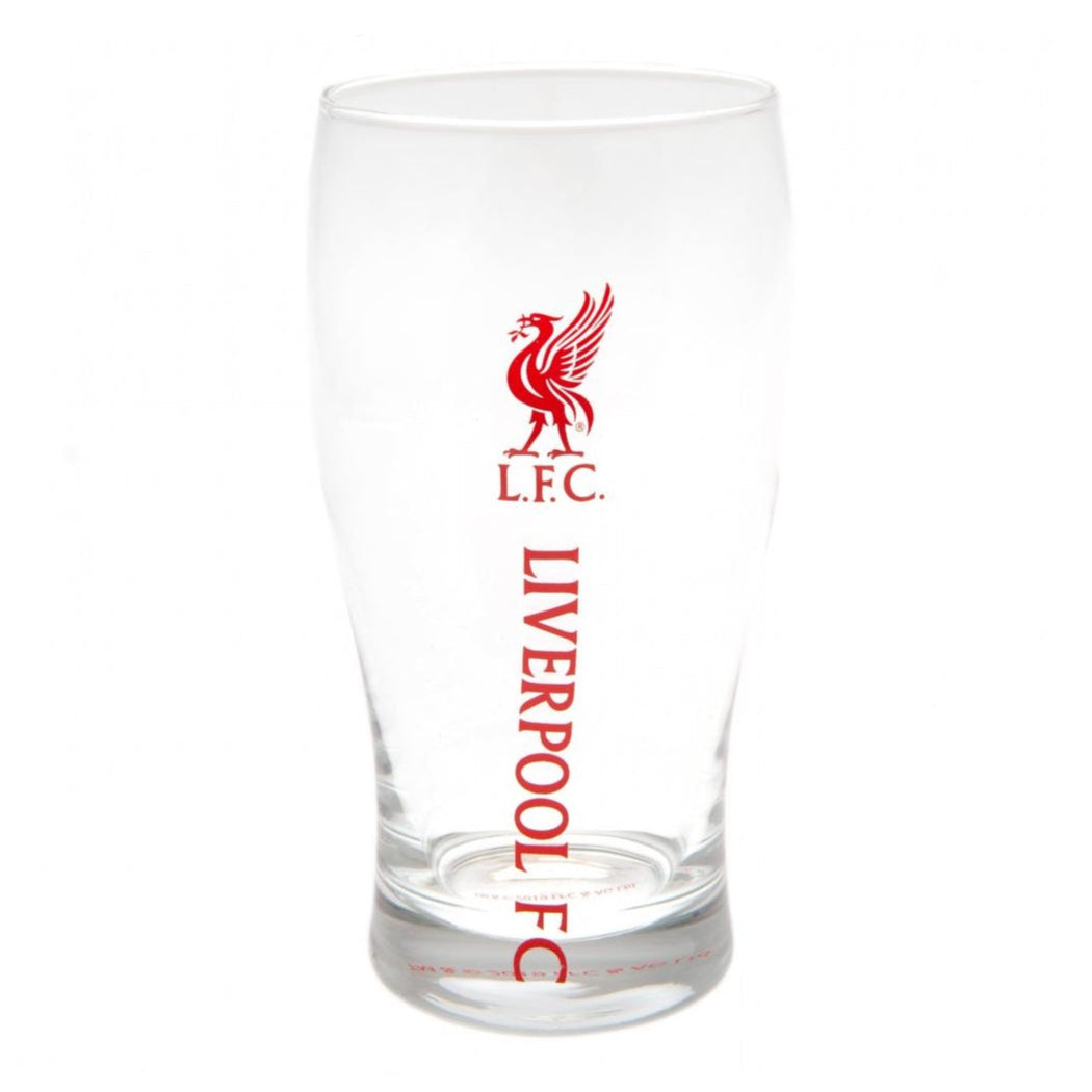 liverpool fc tulip pint glass