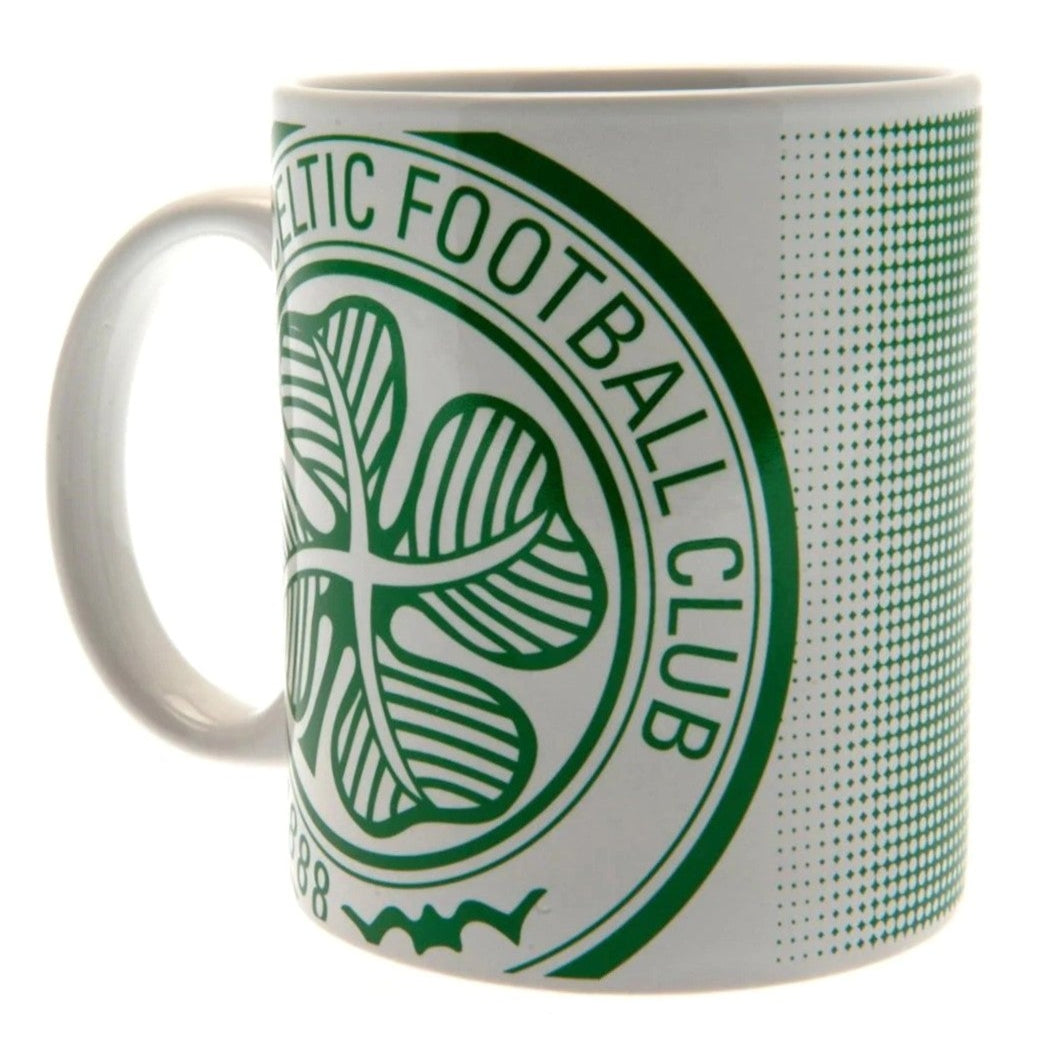 celtic fc halftone ceramic mug 