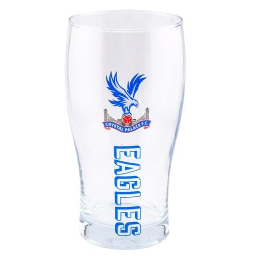 crystal palace fc tulip pint glass
