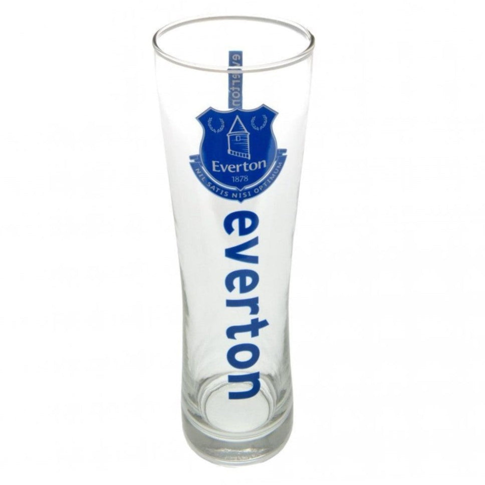 everton fc tall peroni pint glass