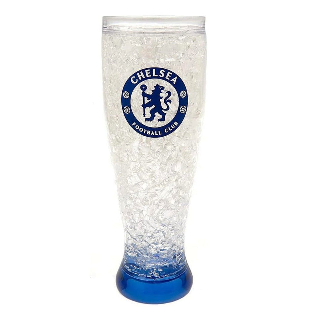 chelsea fc tall freezer glass