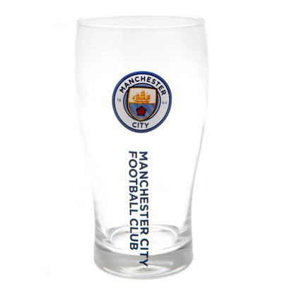 manchester city fc tulip pint glass
