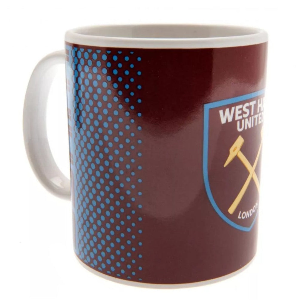 west ham fc fade ceramic mug