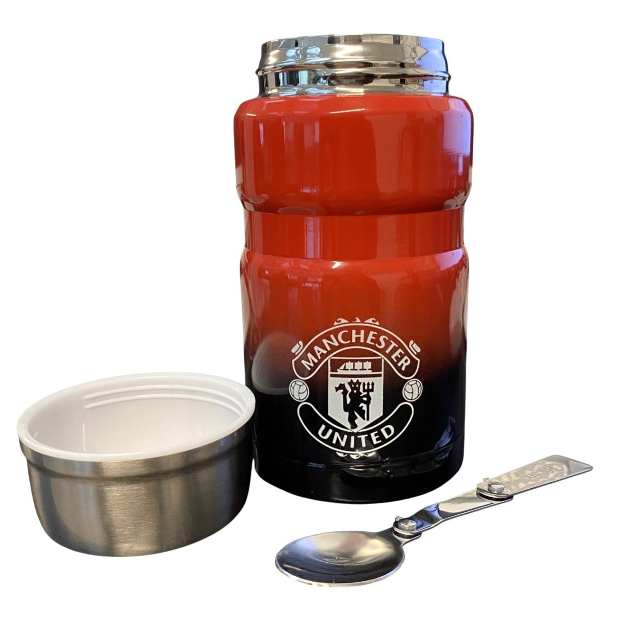 manchester united fc gradient thermos flask