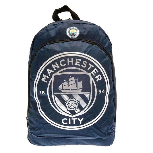 manchester city fc coloured backpack navy
