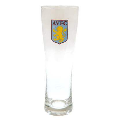aston villa fc tall beer pint glass