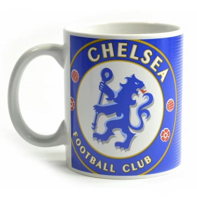 chelsea fc halftone ceramic mug