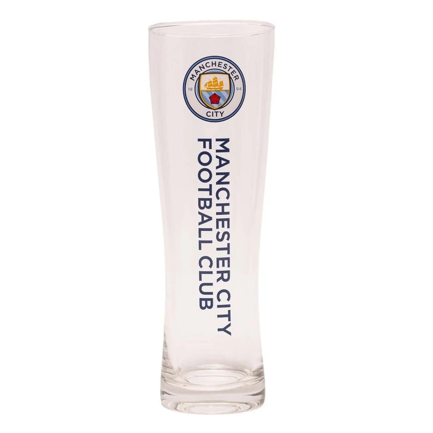 manchester city fc tall peroni pint glass