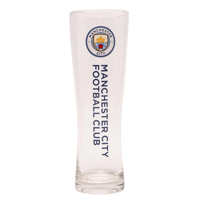 manchester city fc tall peroni pint glass