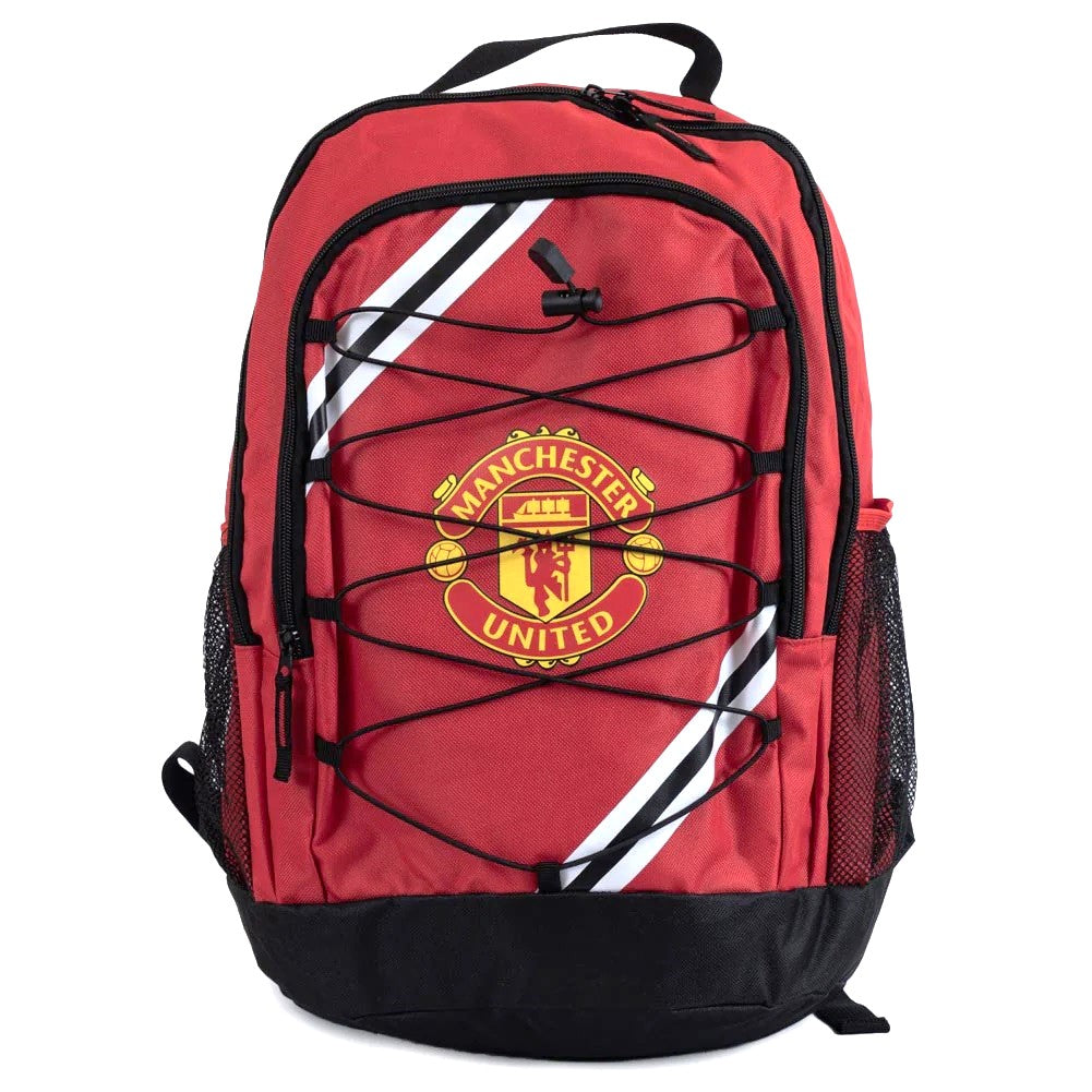 manchester united fc core stripe backpack