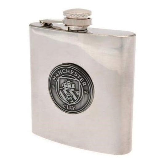 manchester city fc hip flask