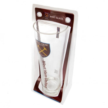 west ham united fc peroni tall pint glass