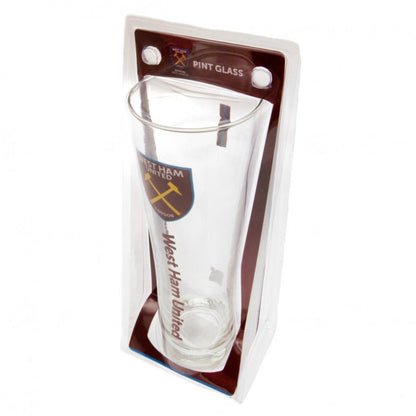 west ham united fc peroni tall pint glass