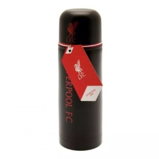 liverpool fc black thermal flask