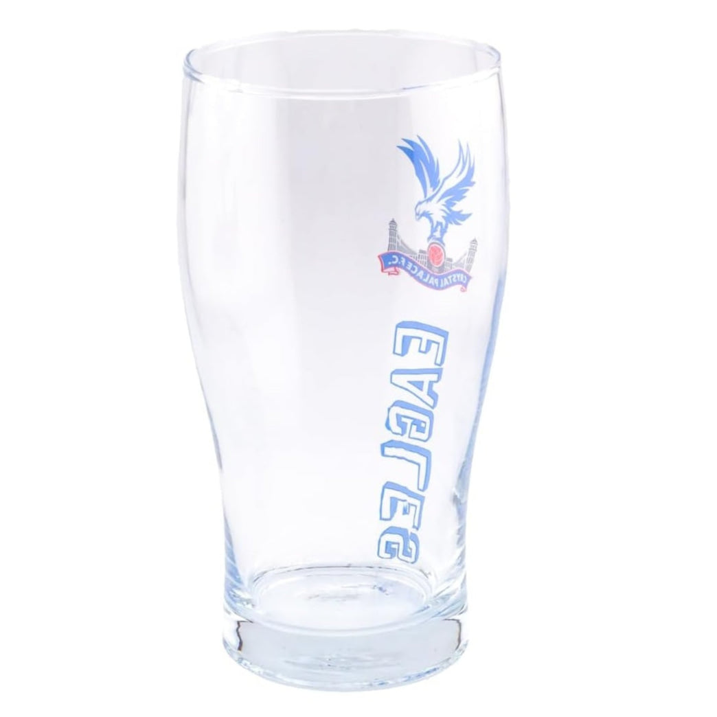 crystal palace fc tulip pint glass
