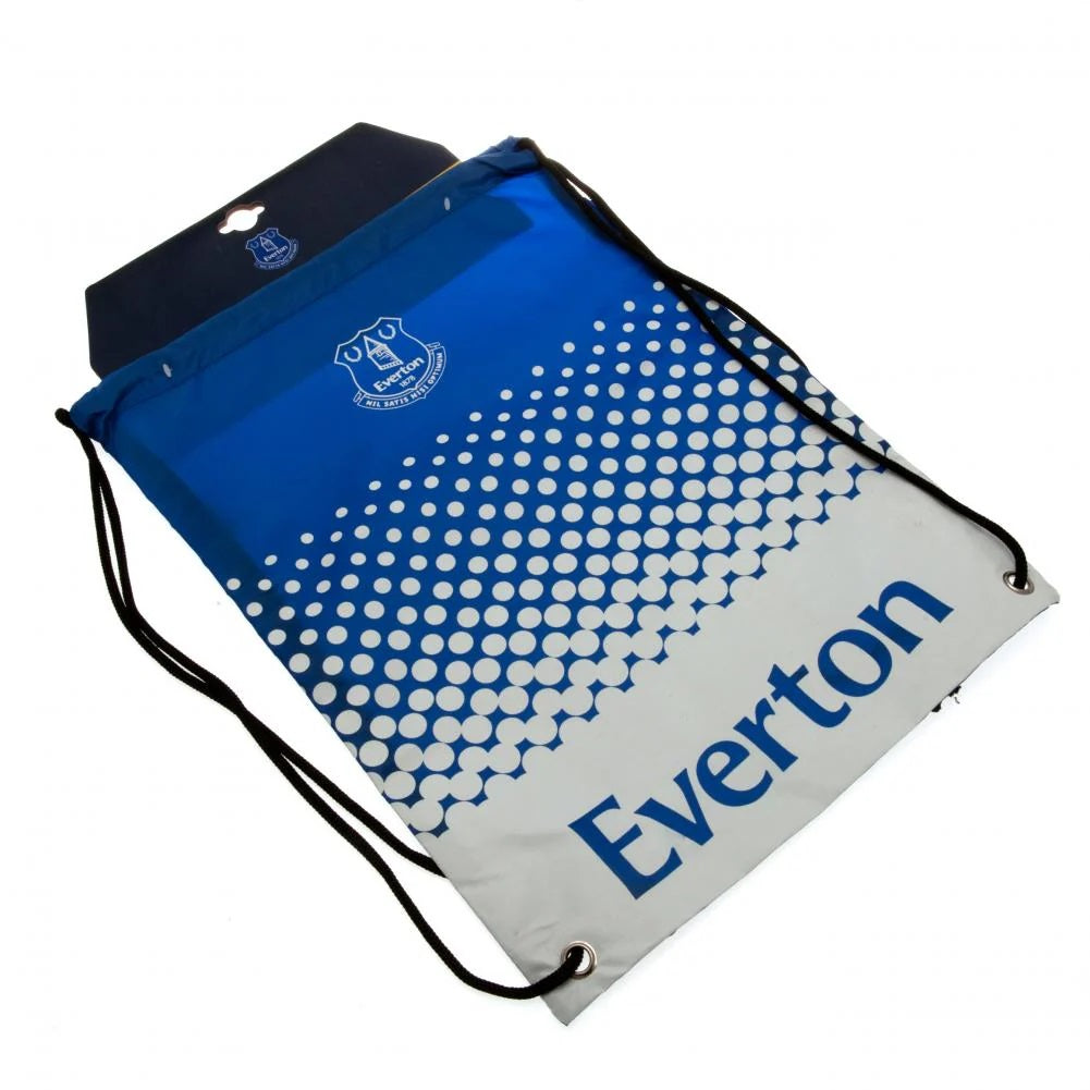 everton fc fade drawstring gym bag