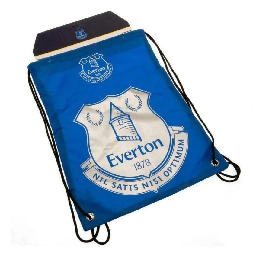 everton fc foil gym drawstring bag
