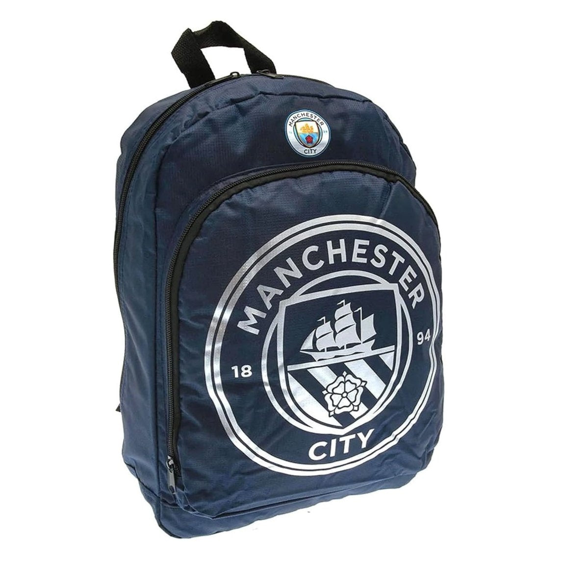 manchester city fc coloured backpack navy