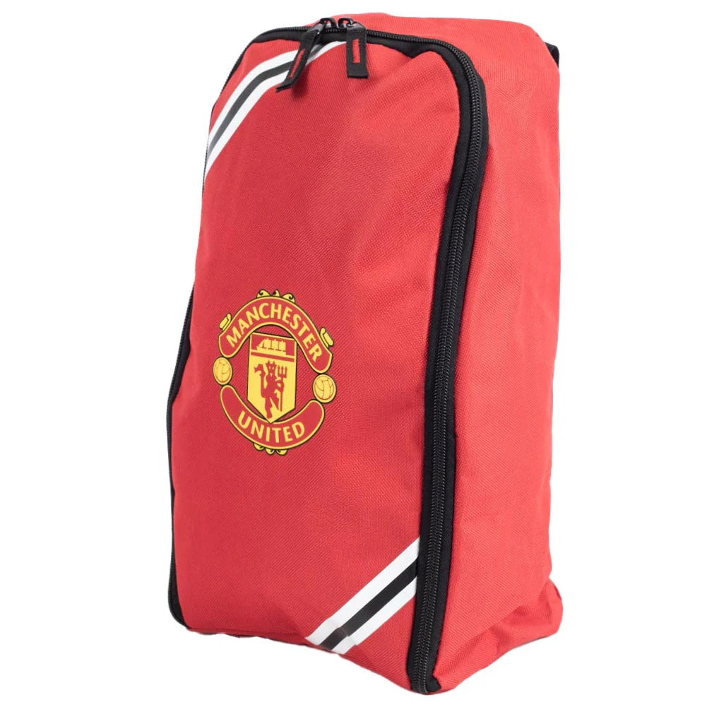 manchester united fc core stripe boot bag / shoe bag