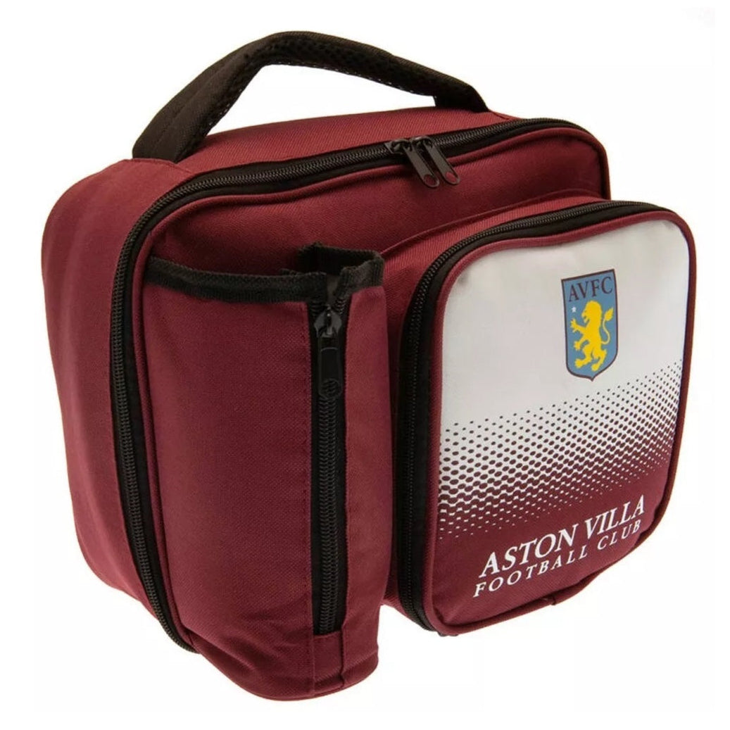 Aston Villa FC fade lunch bag with bottle holder