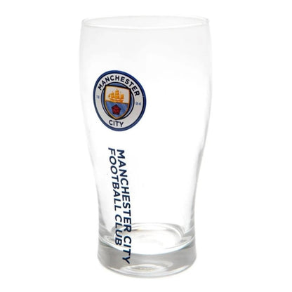 manchester city fc tulip pint glass