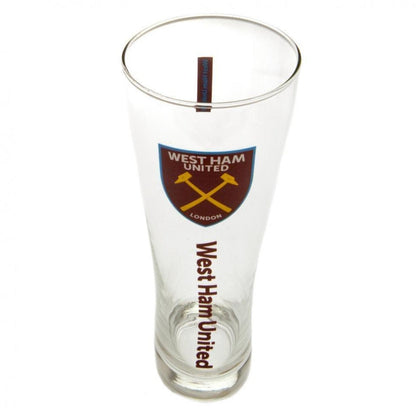 west ham united fc peroni tall pint glass