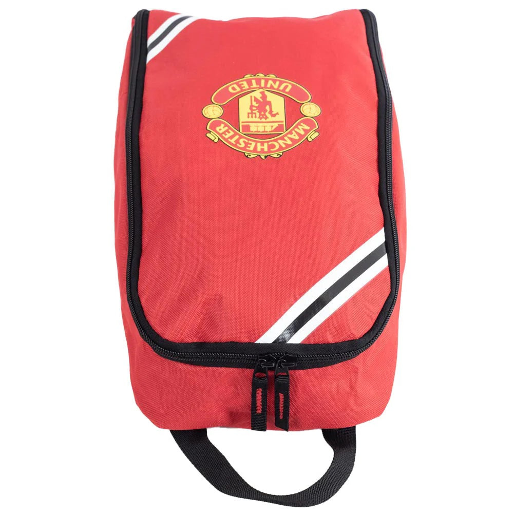manchester united fc core stripe boot bag / shoe bag