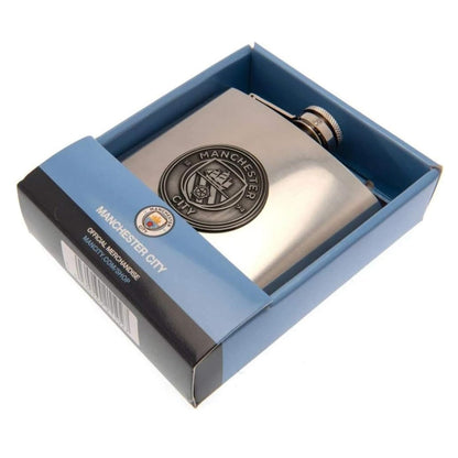 manchester city fc hip flask
