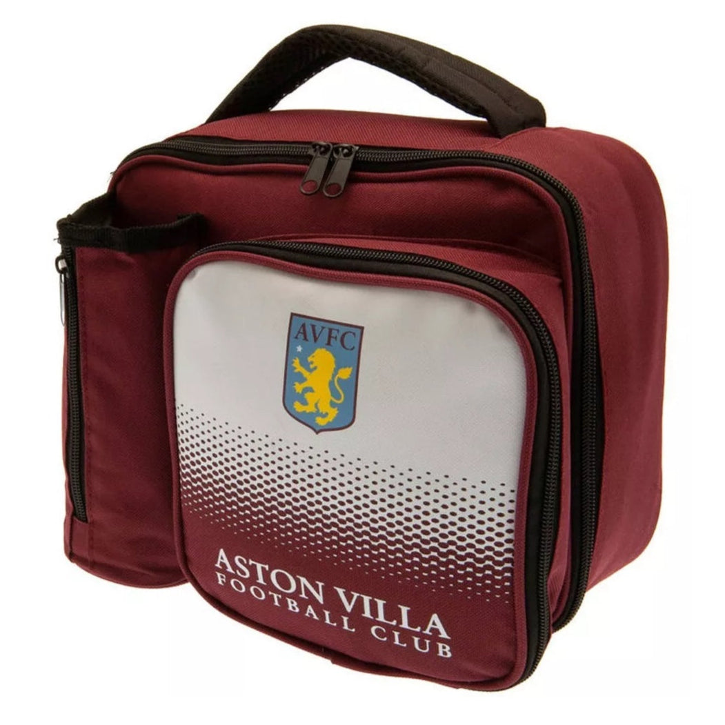 Aston Villa FC fade lunch bag with bottle holder