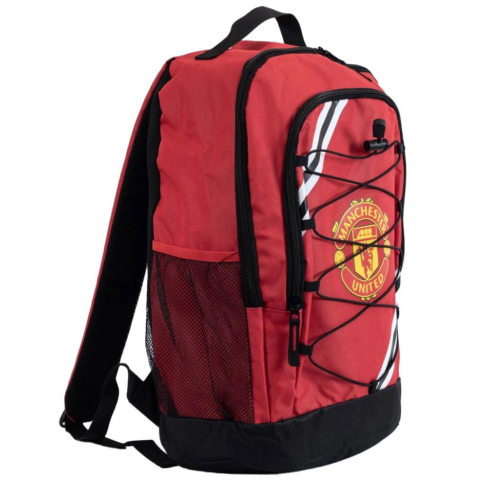 manchester united fc core stripe backpack