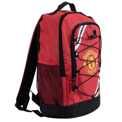 manchester united fc core stripe backpack