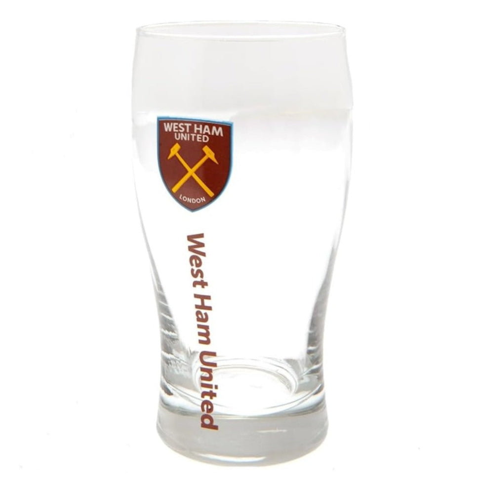 west ham united fc tulip pint glass