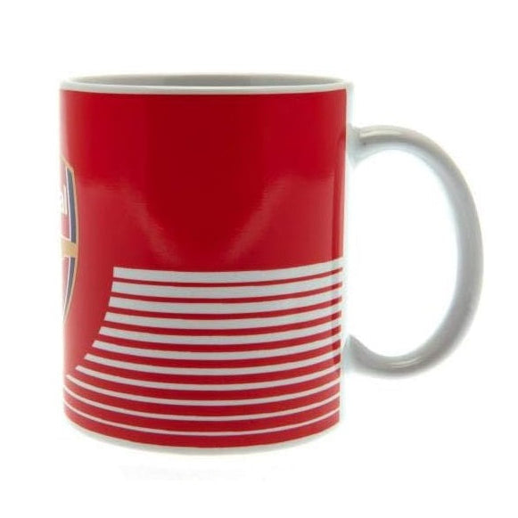 arsenal fc linear ceramic mug