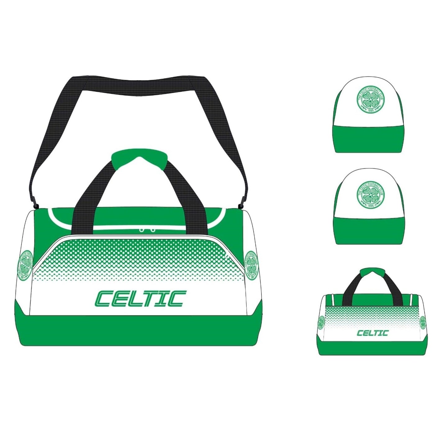 celtic fc fade holdall bag