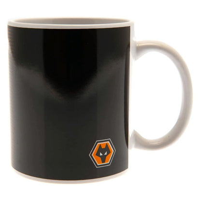 wolverhampton wanderers fc halftone ceramic mug